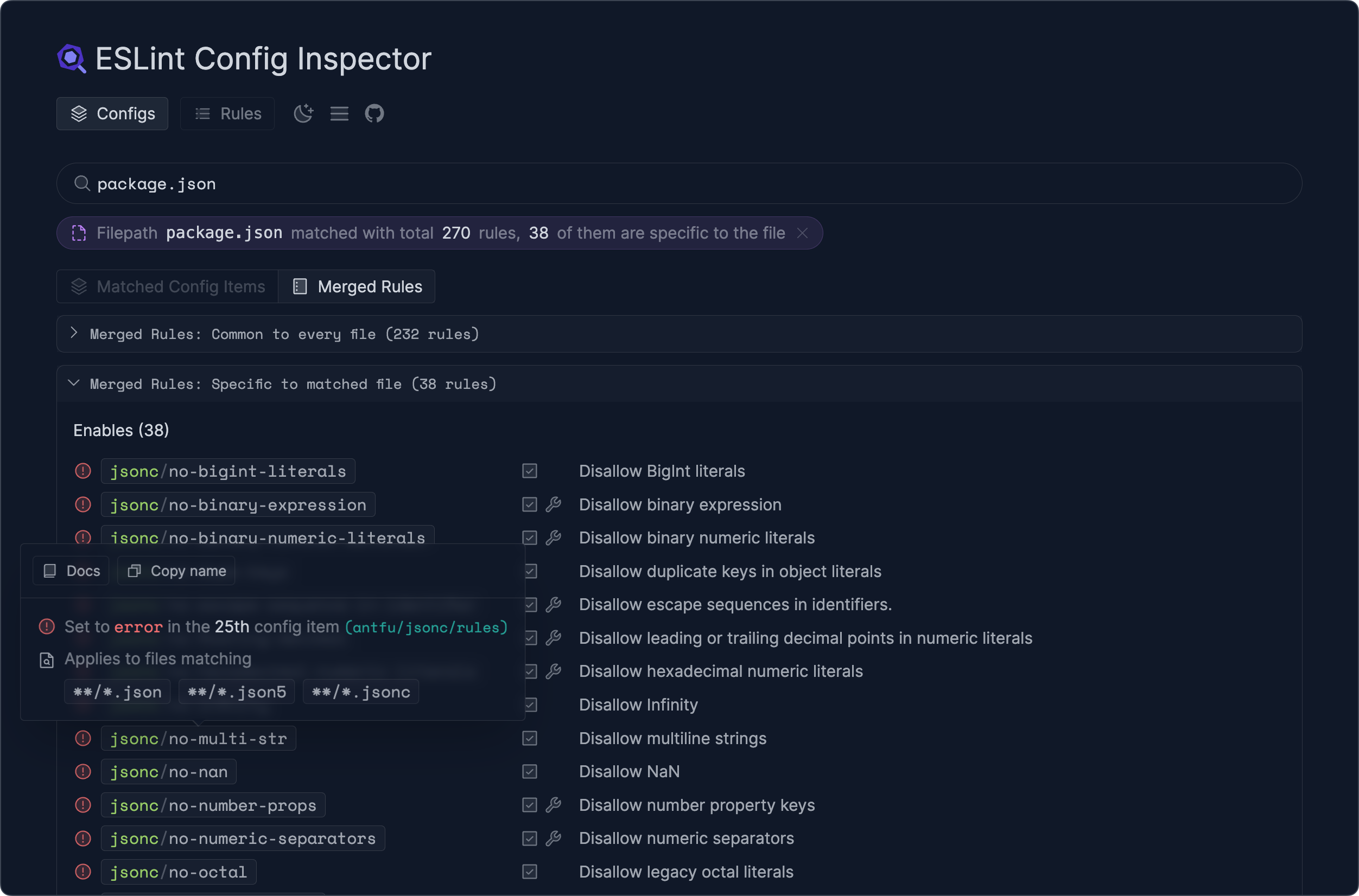 Screenshot of Filepath Matching Merged